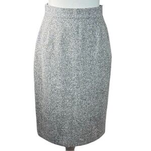 Escada Margaretha‎ Ley Cashmere Wool Pencil Skirt Gray Size 36 High Rise Midi